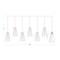 Z-Lite Farrell 7 Light Linear Chandelier, 6in. W x 11in. H, Matte Black 3043P6-7L-MB - alternate 4
